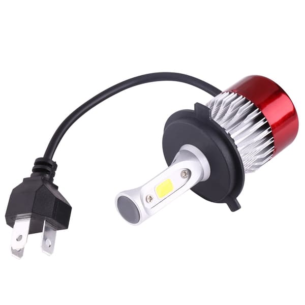 2 stk H4 252W 25200lm Bil LED Hovedlys COB Frontlys Kjørelys Pærer Hvit 6500K