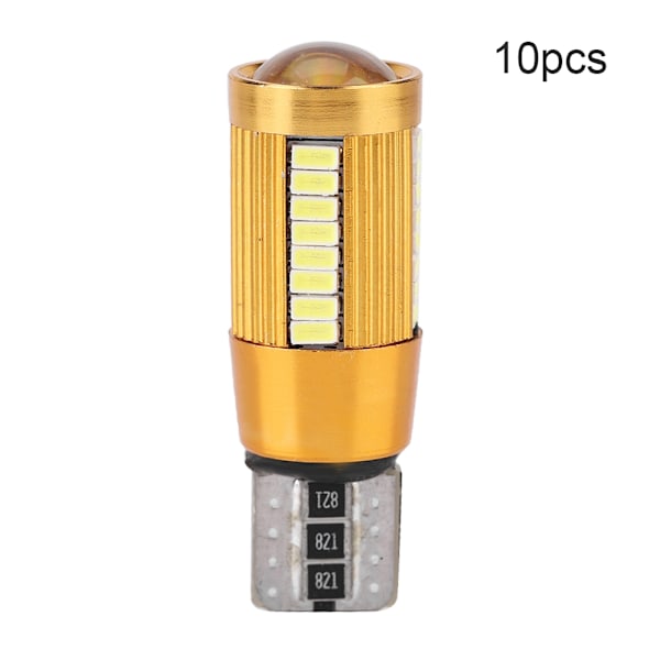 10 stk T10 3014 38SMD LED Bil Dekodning Canbus Pære Fejlfri Bredde Lampe Nummerpladelys