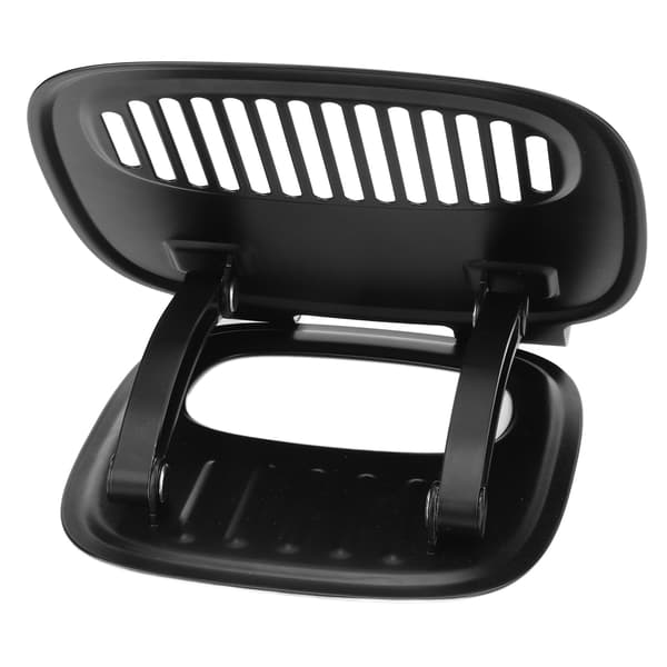 Bærbar computer stand sort aluminiumlegering foldbar justerbar højde hul design bærbar holder til 10 til 16in bærbar computer