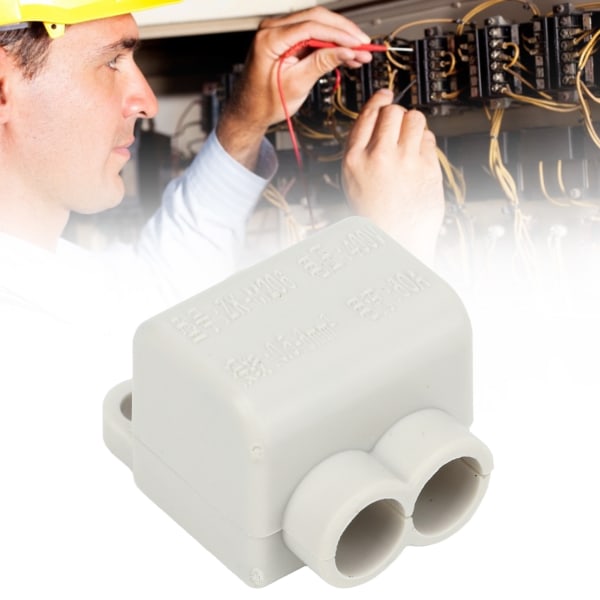 10 stk. 60A 400V Quick Connector Kabelterminal One In Two Out Elektriske ledninger Inline Junction Blocks til 0,5‑6mm² ledninger