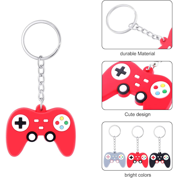SAYTAY 24 st Video Game Controller Nyckelringar Spelkontroll