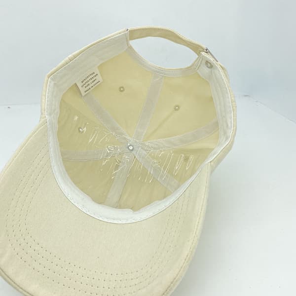 Hat Dame Simpel Bogstav Broderi Casual All-Match Baseba White