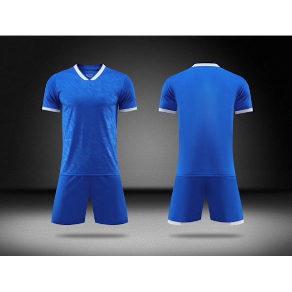 Fotbollströjeset: sportträningsdräkt, pojkar fotbollströja uniform, anpassad vuxendräkt, nummer, namn, logotyp, sponsor Red M