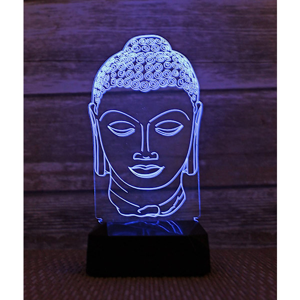 3D Natlampe 9'' Lampe Touch-Switch LED 7 Farver Dekor/Indo