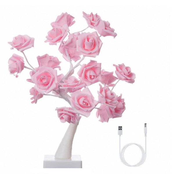 Bordslampa Justerbar Rose Flower skrivbordslampa