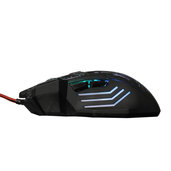 Gamingmus med syv knapper, 5-trins justerbar DPI, flowi