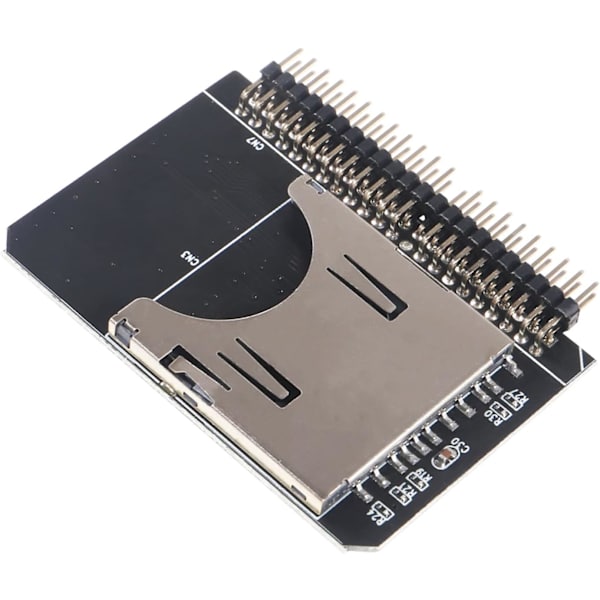 2 st SD-kort till 2,5 tum IDE-adapter SD SDHC SDXC MMC minneskortkonverterare TF minneskort till IDE 44-stiftshane adapter till bärbar hårddisk för DOS/Linux/Wind