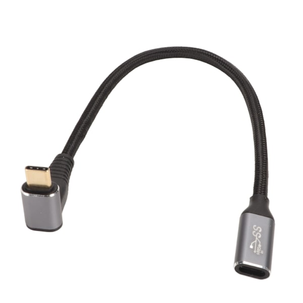 USB C 3.1 -urosliitin naarasliittimeen PD100W -pikalatauskaapeli 10 Gbps 4K 60 Hz:n taajuudella USB C -latauskaapeli Steam Deck -pelikonsoleille 25 cm/9,8 tuumaa