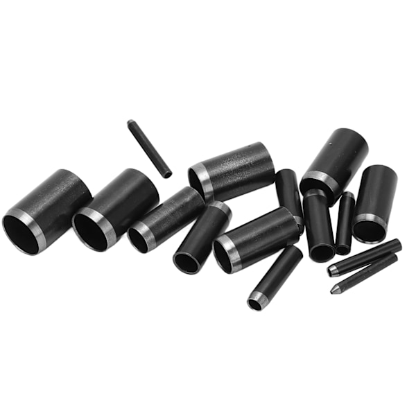 15 stansformar i läder med skarpa kanter, hög densitet, 1 till 15 mm hålstans för DIY-läderhantverk