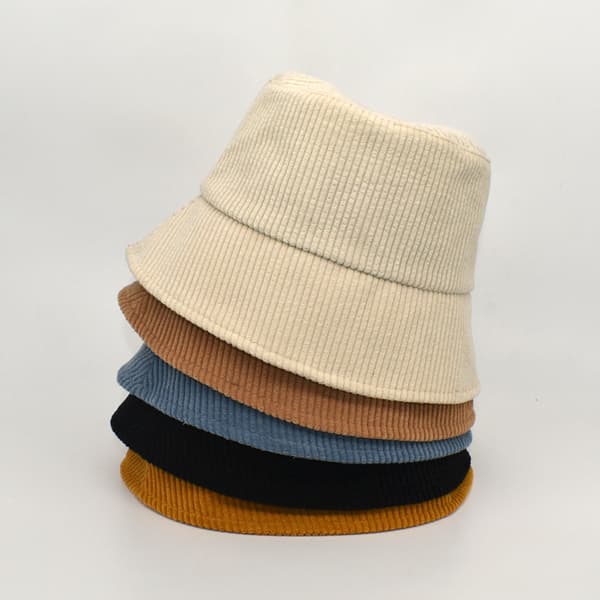 Unisex Vinter Varma Corduroy Sammet Hink Hat Ribbad Solid C C