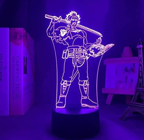 Black Clover Yami Sukehiro LED-lampe 3D Natlys Illusion