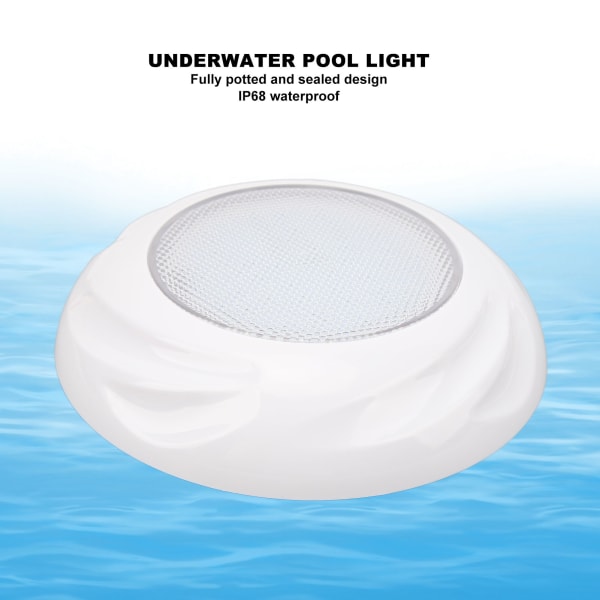 RGB LED-poollampa med fjärrkontroll AC12V 18W IP68 Vattentät 7 Färger Färgförändring Undervattenspoollampa