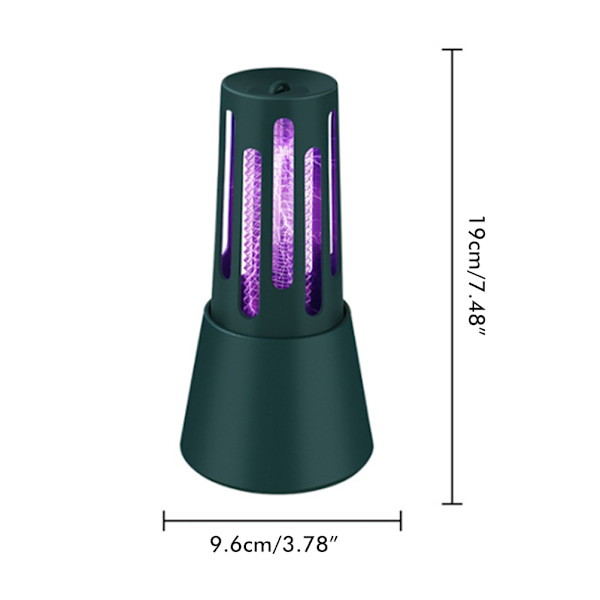 Hyönteisansaloukku USB-ladattava 360° Hyttysansa LED-lyhty sisä- ja ulkokäyttöön Koti Puutarha Patio Leirintä Black