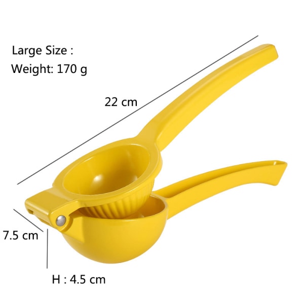 Citronkalkpress - Max Extraction Manuell Citruspress, Gul, L