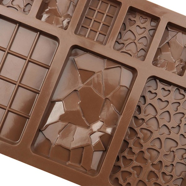 Silikonform för choklad, gelé, block, bar, epoxi, isbricka, fond