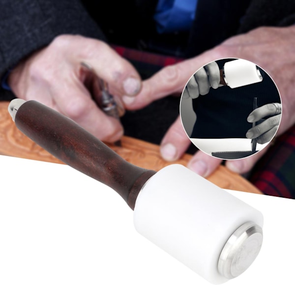 Läder Nylon Carving Hammer Läderhantverk Stansning Hammer för Läderbehandling