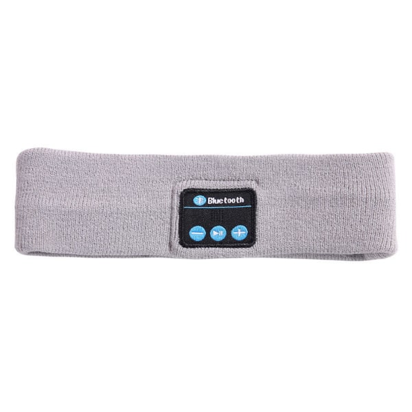 Sleep-hovedtelefoner Trådløse, Bluetooth Sports-hovedbåndshovedtelefoner med ultratynde HD-stereohøjttalere Perfekt til at sove, træning (grå)