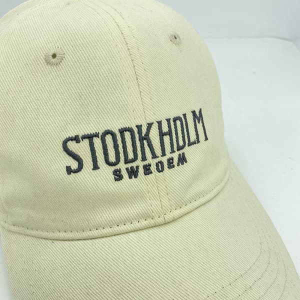 Hatt Brodert Bokstav Casual Baseball Caps Black