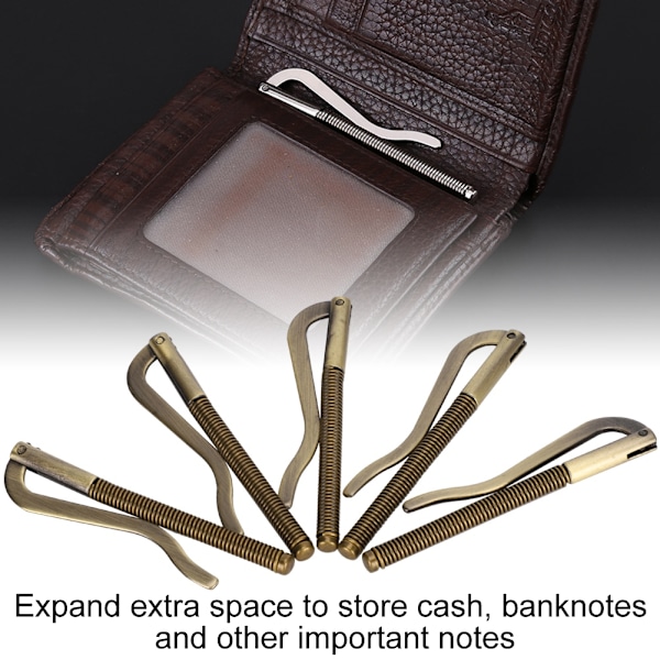 Pengeklemmepung Dollar Check Pinch Cock Håndlavet DIY Metal Hardware Tilbehør