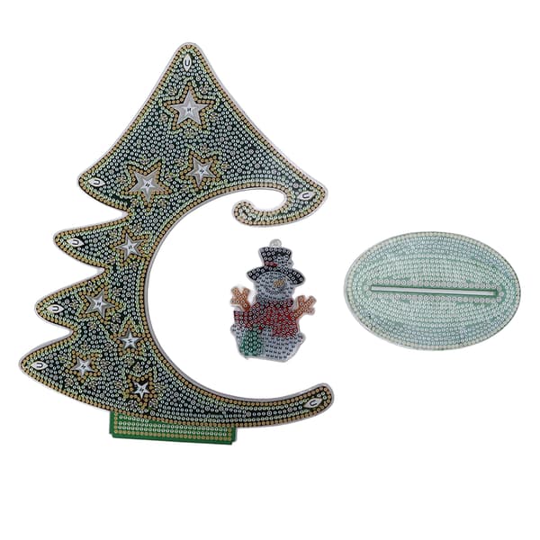 Rhinestone Maleri Ornament Farve Juletræ Form Dekoration DIY Tilbehør Kunst Sæt