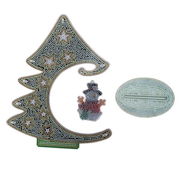 Rhinestone-målning prydnad färg julgran form dekoration DIY-tillbehör konstset