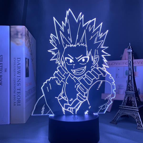 3D Illusjonslampe Nattlys Eijiro Kirishima 3D Lampe Anime