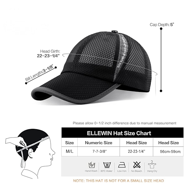 Unisex Andningsbar Full Mesh Baseballkeps Snabbtorkande Löpning h C
