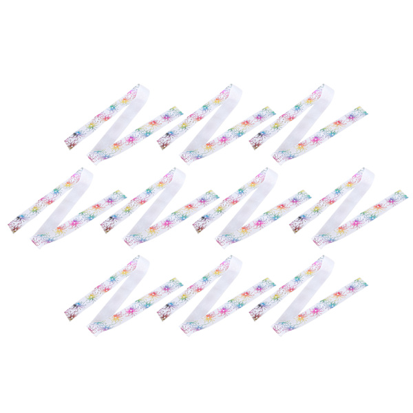 Fyrverkeri mönster band digitaltryck DIY kläder tillbehör huvudbonad 10 yards 38mm(Vit S7 )