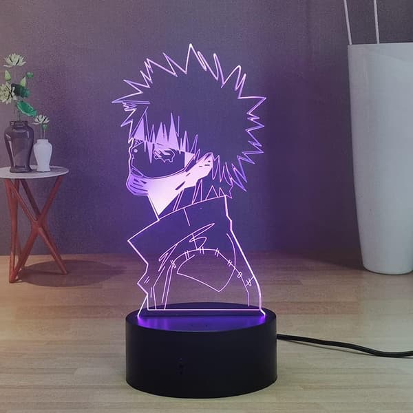 Anime 3D nattlampa, Manga Figur Dabi Touch & Remote LED B