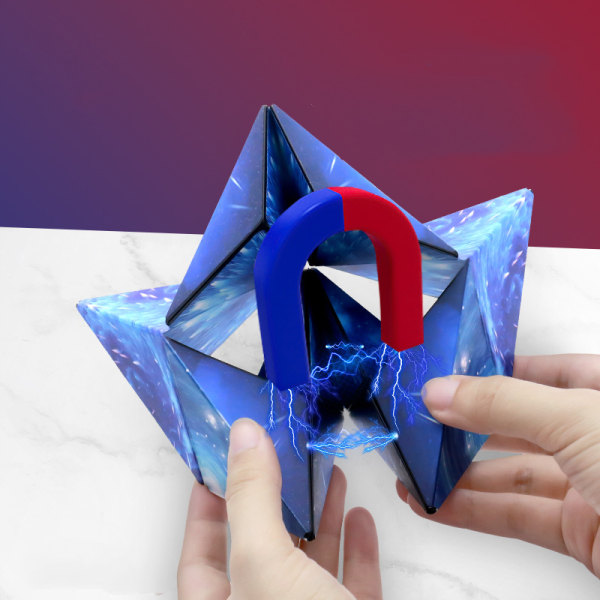 Magneettinen kolmiulotteinen Rubikin kuutio lasten koulutus
