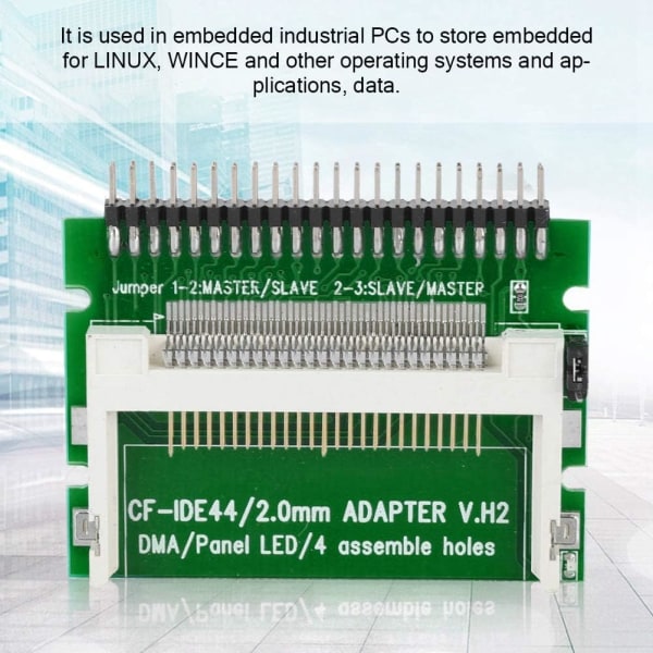 2 stk. CF til 2,5-tommer 44-bens IDE HDD, Compact Flash CF-hukommelseskort til 2,5-tommer 44-bens IDE bærbar SSD HDD-adapterkort, CF IDE-adapter understøtter et enkelt