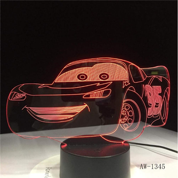 Pojkar födelsedagspresent Lightning McQueen Route 66 Din racingbil