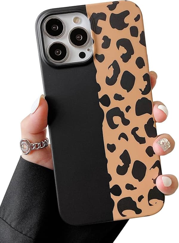 Kompatibel med iPhone 13 Pro Deksel Søt, Leopard Beskyttende