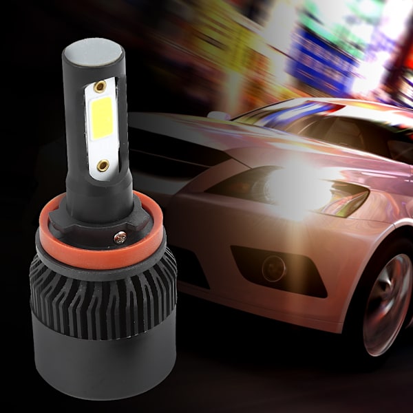 S2-COB Bil LED-frontlykter 36W 8000LM Universelle Auto Frontlyktutskiftninger H11