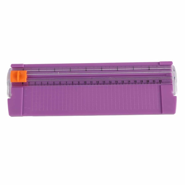 Lille papircutter, letvægts mini, bærbar, foldbar papirskærebord, A4 papirskærer til studerende, mørk lilla