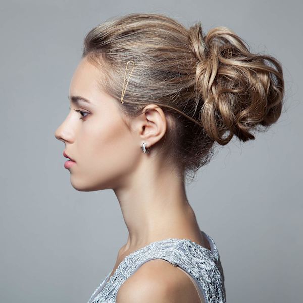 10 stk. Bobby Pin Hårnål Geometrisk Metal Hårklemme Hårspænder til Kvinder Pige Hårstyling Nåle Gold