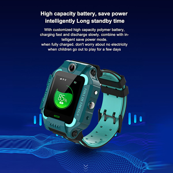 Q19 Børns Smart Phone Ur Vandtæt Stik I Kort Kamera Positionering Armbånd vert