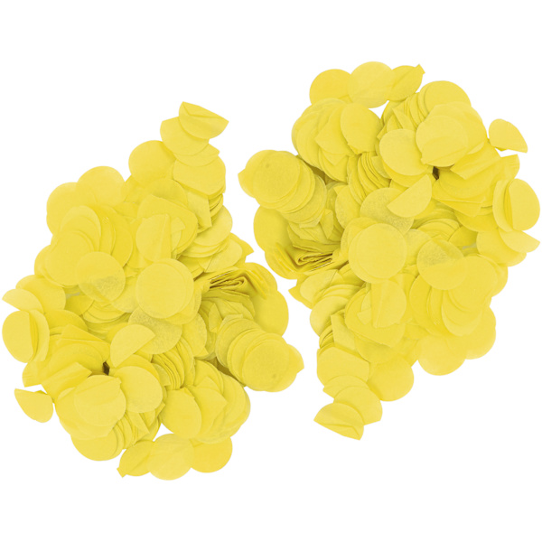 2-pack runda papperskonfetti 2,5 cm födelsedagsfest bröllopsdekoration festtillbehör gul