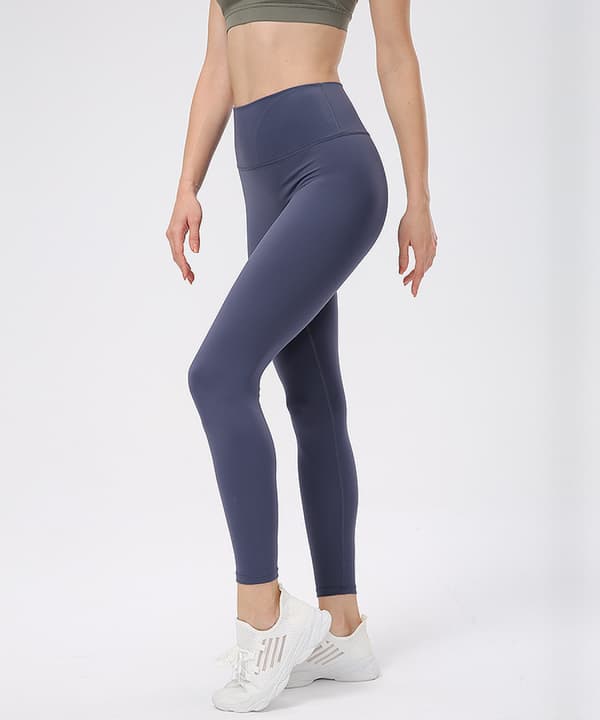Stretch Workout Leggings med Høy Midje og Magekontroll (S)