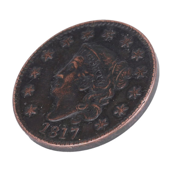 1817 USA 1 Cent Messing Vintage Samleobjekt Mynt Samlermynt