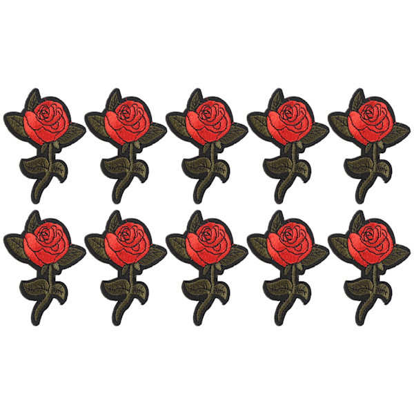 Broderi Klud Mærkat DIY Klæbende Dekorative Tøj Patches til Taske Tørklæde Tøj Reparation DekorationRose