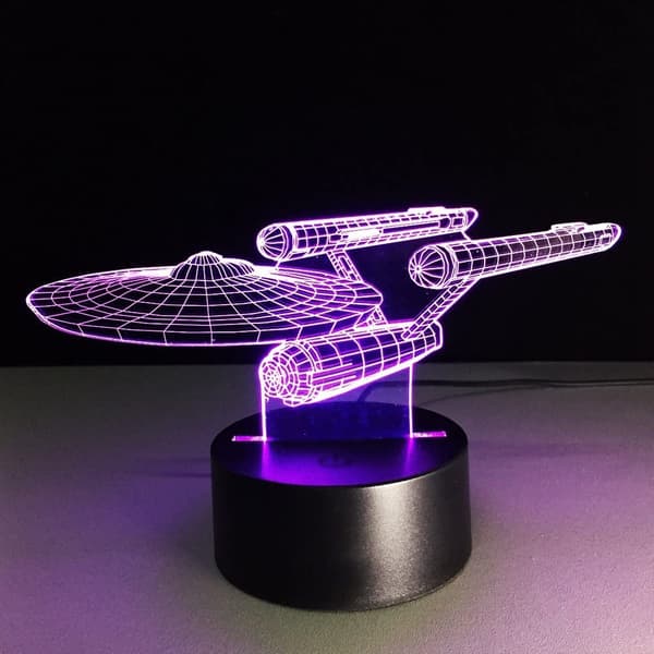 3D Illusjonslampe b b-8 Roboter Nattlys 3D Nattlys for