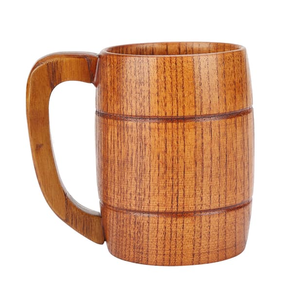 Klassisk naturlig massiv träkopp Vatten Tekopp Presentkollektion Ölmugg