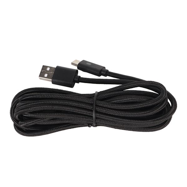 Xbox Series -latausjohto, nailonpunos, nopea lataus, USB Type C -laturijohto LED-ilmaisimella PS5:lle, 9,8 jalkaa