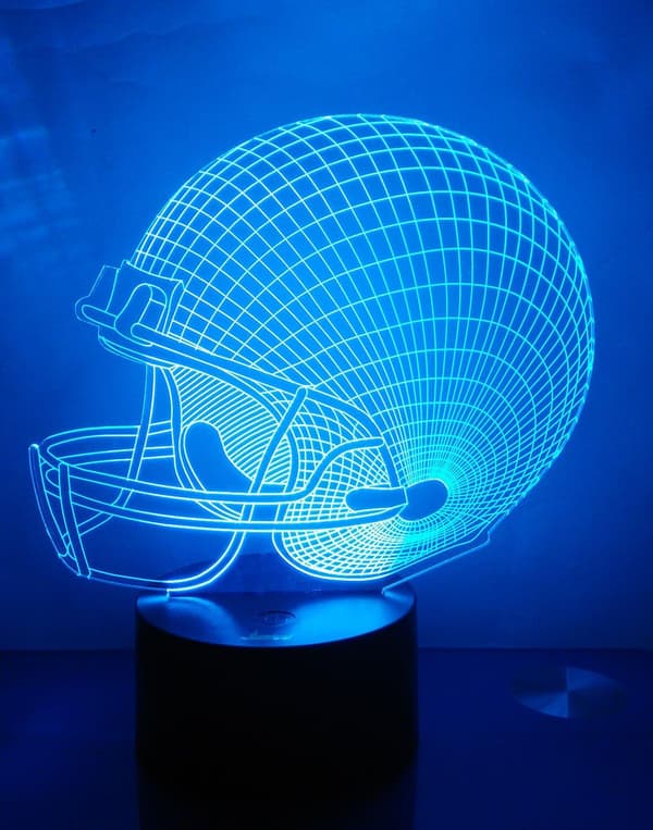 3D Natlampe LED Illusionslampe Sengelampe Bordlampe, AT