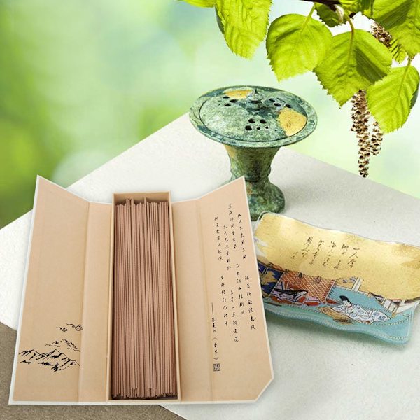 Luonnollinen suitsukke aromaterapeuttinen suitsuke Puhdas ilma Uniapu suitsuke (80g Australian santelipuu)