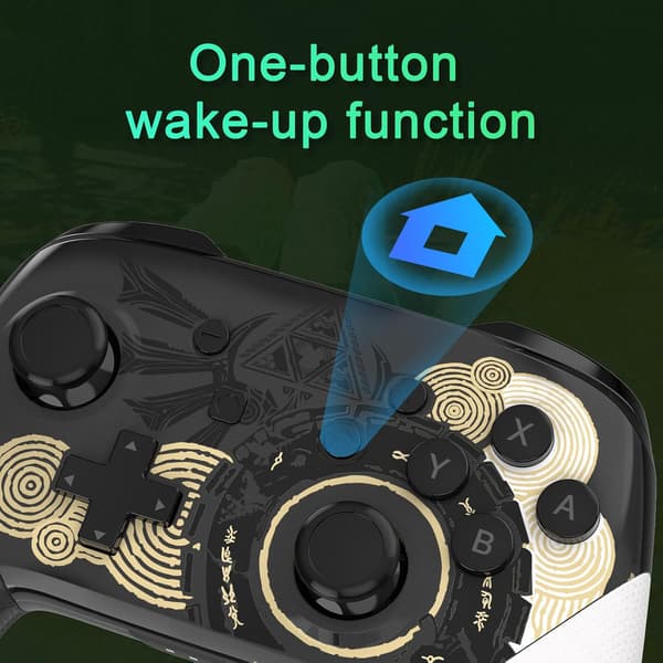 Switch Controllers Trådløs Kompatibel med Switch/Lite/OLED, med 1300mAh Batteri, Controller til Switch med 6-Akser Bevægelse, Vibration, Wake Up Funktion