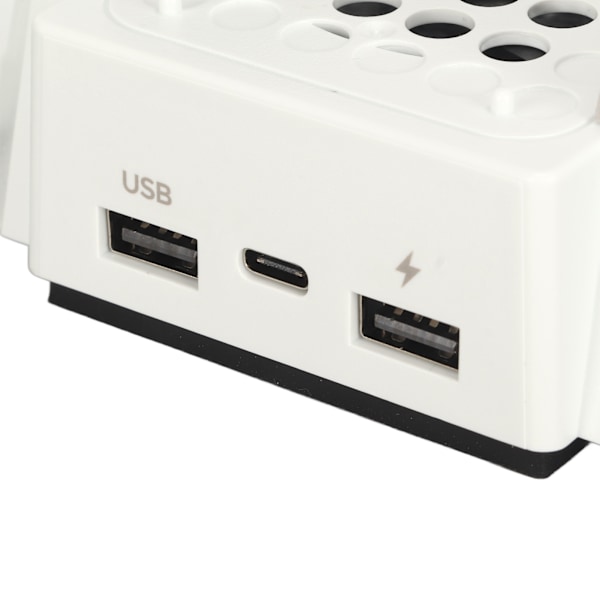 Kjølestativ for spillkonsoll med 4-trinns justerbar viftehastighet og dobbel ladestasjon for Xbox Series S-tilbehør