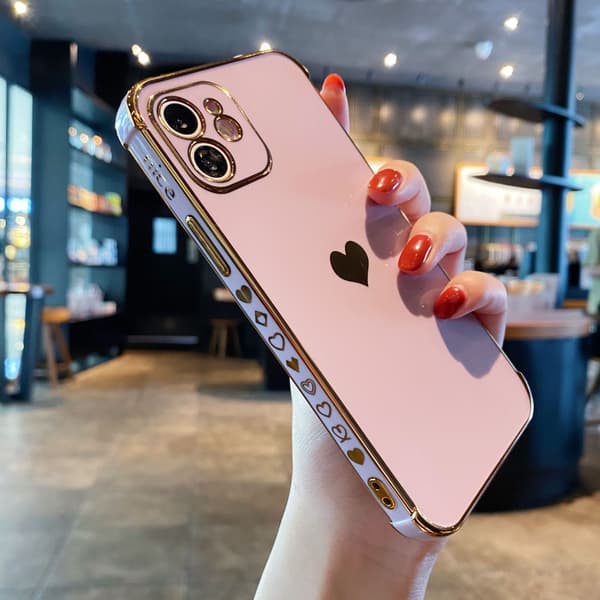 Kompatibel med iPhone Xs Max Deksel Søt, Luksuriøs Elektroplettering