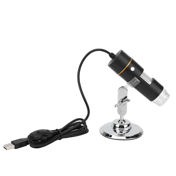 300.000 pixels digitalt mikroskop USB HD 1000X PCB forstørrelsesglas med 8 LED-lys og mikroskopstativ